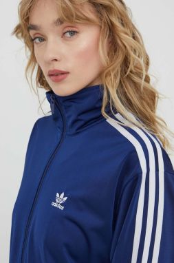 Mikina adidas Originals dámska, tmavomodrá farba, s nášivkou, IL3816