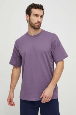 Bavlnené tričko adidas Originals pánske, fialová farba, jednofarebný, IP2772