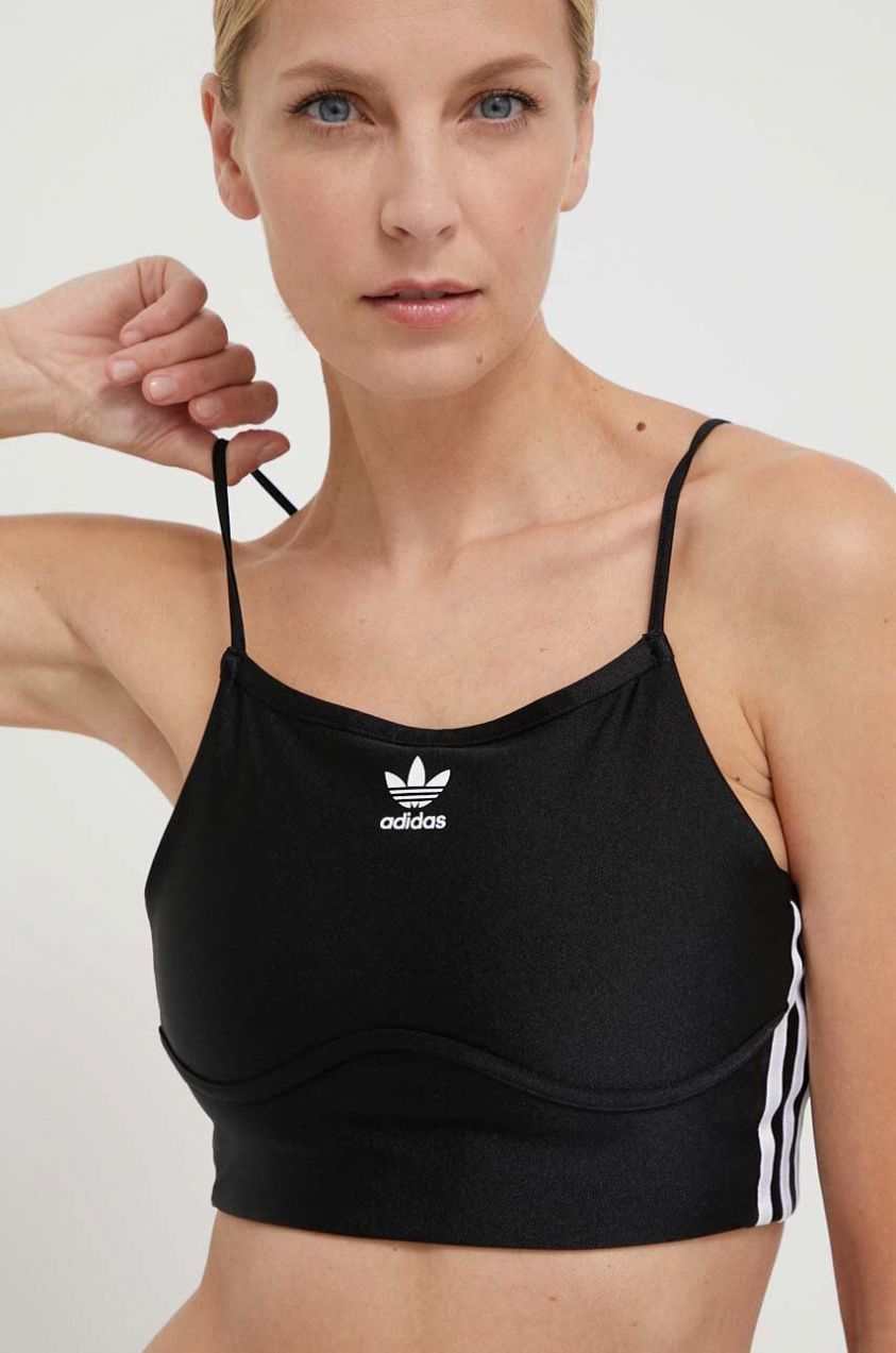 Top adidas Originals dámsky, čierna farba, IU2415