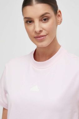 Tričko adidas dámsky, ružová farba, IS4288