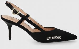 Lodičky Love Moschino čierna farba, JA10389G1IIH0000