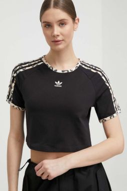 Tričko adidas Originals dámske, čierna farba, IY7062