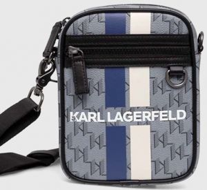Malá taška Karl Lagerfeld šedá farba