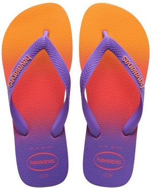 Žabky Havaianas TOP FASHION dámske, fialová farba, na plochom podpätku, 4137258.6024