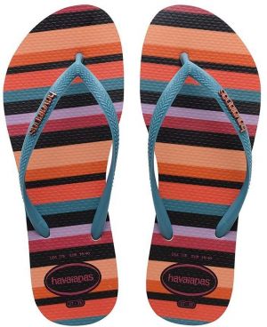 Žabky Havaianas SLIM PATCHWORK dámske, na plochom podpätku, 4148944.9659