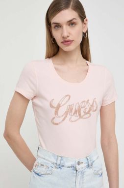 Tričko Guess dámske, ružová farba, W4GI30 J1314,
