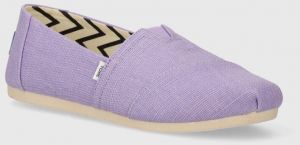 Espadrilky Toms Alpargata fialová farba, 10020663