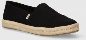 Espadrilky Toms Alpargata Rope 2.0 čierna farba, 10020687