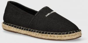 Espadrilky Karl Lagerfeld KAMINO čierna farba, KL70104