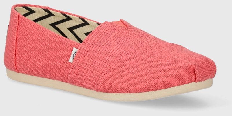 Espadrilky Toms Alpargata ružová farba, 10020672