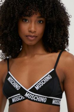 Podprsenka Moschino Underwear čierna farba, vzorovaný, 241V6A14024406
