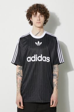 Tričko adidas Originals Adicolor pánske, čierna farba, s potlačou, IU2341,