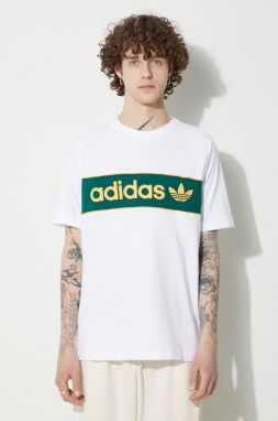 Bavlnené tričko adidas Originals Archive pánske, biela farba, s potlačou, IU0198,