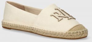 Espadrilky Lauren Ralph Lauren Cameryn béžová farba, 802920405006