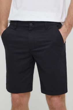 Šortky Calvin Klein Jeans pánske, čierna farba, J30J325139