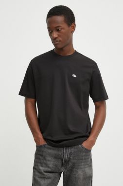 Bavlnené tričko Diesel T-JUST-DOVAL-PJ MAGLIETTA pánske, čierna farba, jednofarebné, A03819.0AIJU