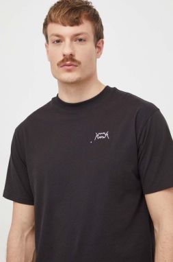 Bavlnené tričko Puma pánsky, čierna farba, jednofarebný, 624772