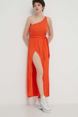 Šaty Billabong oranžová farba, maxi, áčkový strih, EBJWD00143