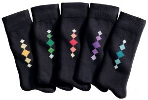 Blancheporte Ponožky s farebným motívom, súprava 5 párov 