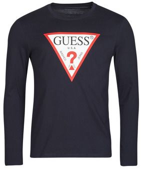 Tričká s dlhým rukávom Guess  CN LS ORIGINAL LOGO TEE