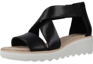 Sandále Clarks  JILLIAN RISE BLACK LEATHER