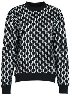 Mikiny Karl Lagerfeld  UNISEX ALL-OVER MONOGRAM SWEAT