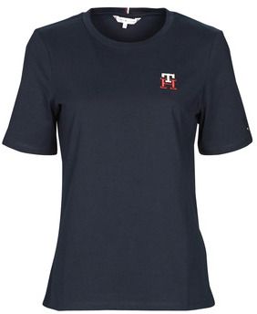 Tričká s krátkym rukávom Tommy Hilfiger  REG MONOGRAM EMB C-NK SS