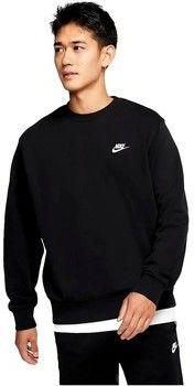 Mikiny Nike  SUDADERA NEGRA HOMBRE  CLUB BV2666