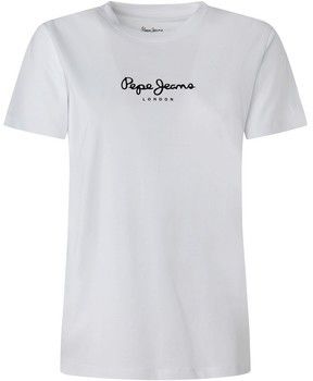 Tričká s krátkym rukávom Pepe jeans  CAMISETA BLANCA MUJER   PL505292