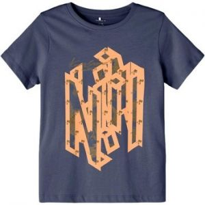 Tričká s krátkym rukávom Name it  CAMISETA AZUL NIO  13204034