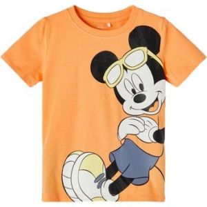 Tričká s krátkym rukávom Name it  CAMISETA NARANJA MICKEY NIO  13203522