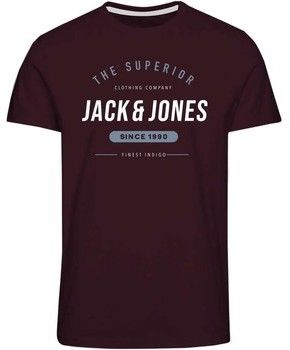 Tričká s krátkym rukávom Jack & Jones  CAMISETA ROJA NIO JACK   JONES 12190364