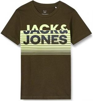 Tričká s krátkym rukávom Jack & Jones  CAMISETA VERDE NIO JACKJONES 12190494