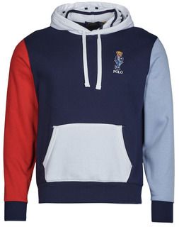 Mikiny Polo Ralph Lauren  SWEATSHIRT CAPUCHE COLORBLOCK BEAR BRODé