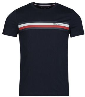 Tričká s krátkym rukávom Tommy Hilfiger  RWB MONOTYPE CHEST STRIPE TEE