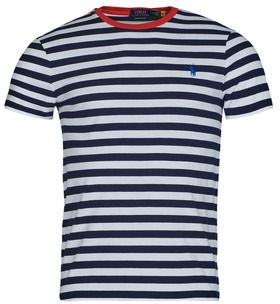 Tričká s krátkym rukávom Polo Ralph Lauren  T-SHIRT AJUSTE EN COTON MARINIERE