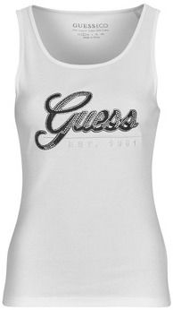 Tielka a tričká bez rukávov Guess  TANK GUESS SCRIPT TOP