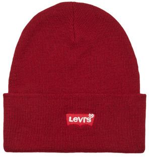 Čiapky Levis  RED BATWING EMBROIDERED SLOUCHY BEANIE