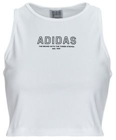 Tričká s krátkym rukávom adidas  Crop Top WHITE