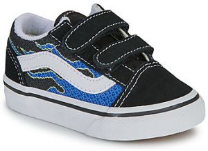 Nízke tenisky Vans  Old Skool V PIXEL FLAME BLACK/BLUE