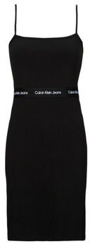 Krátke šaty Calvin Klein Jeans  LOGO ELASTIC STRAPPY DRESS