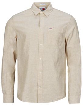 Košele s dlhým rukávom Tommy Jeans  TJM REG LINEN BLEND SHIRT