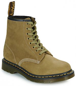Polokozačky Dr. Martens  1460 Muted Olive Tumbled Nubuck+E.H.Suede