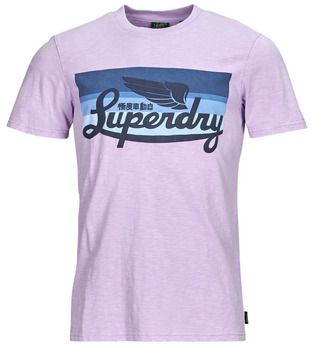 Tričká s krátkym rukávom Superdry  CALI STRIPED LOGO T SHIRT