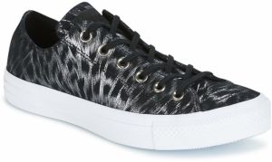 Nízke tenisky Converse  CHUCK TAYLOR ALL STAR SHIMMER SUEDE OX BLACK/BLACK/WHITE