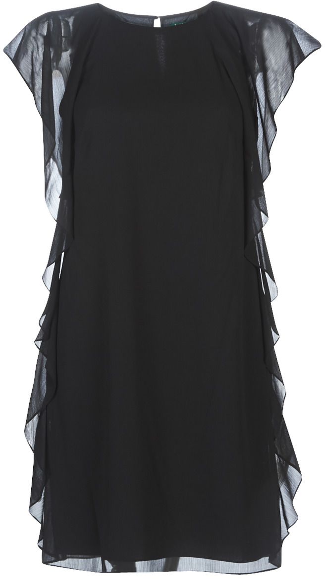 Krátke šaty Lauren Ralph Lauren  RUFFLED GEORGETTE DRESS