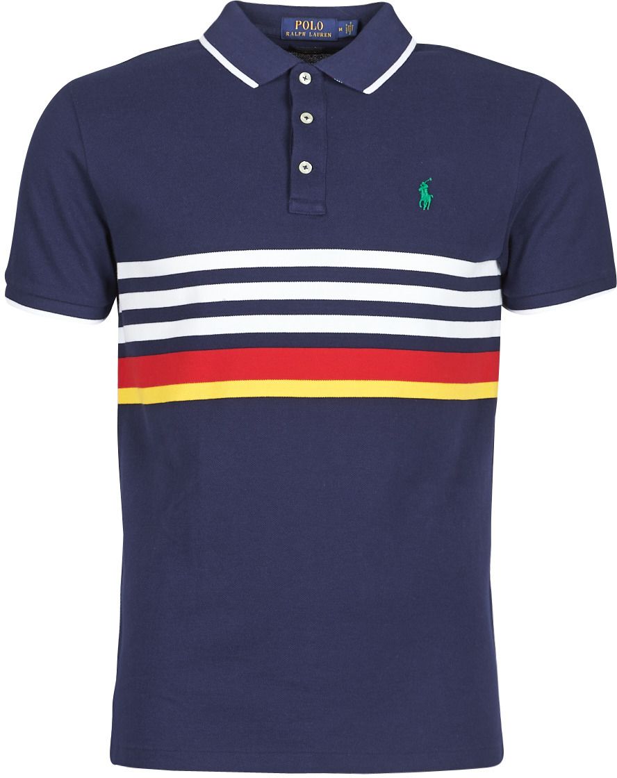 Polokošele s krátkym rukávom Polo Ralph Lauren  POLO AJUSTE DROIT RAYE AVEC DETAILS DE COL ET DETAILS MANCHES EN