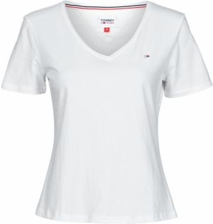 Tričká s krátkym rukávom Tommy Jeans  SOFT JERSEY V NECK