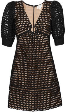 Krátke šaty MICHAEL Michael Kors  GEO EYELET MINI DRESS