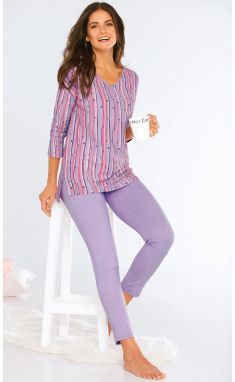 VENCA Pyžamové tričko s potlačou a legíny potlač S